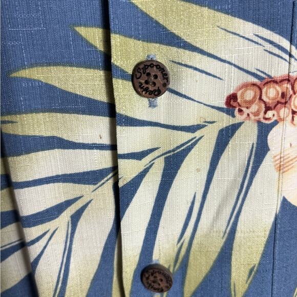 Reyn Spooner Regency Silk Jacquard Hawaiian Print Shirt - Picture 5 of 5